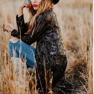 NWT Sequin Duster Size XL